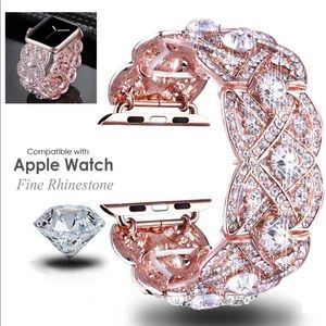 Rose Gold Bling Apple i Watch band 38mm